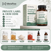Capsules de soutien lymphatique à marque privée OEM, complément à base de plantes, extrait botanique naturel, améliore l'immunité, soutien au bien-être, pour adultes