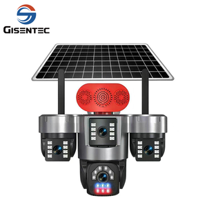 Cámaras de seguridad IP solares 4G con batería integrada, tres lentes, 4K, AOV, PTZ, detección humana, seguimiento automático, cámara CCTV de red para exteriores - Product Image 2