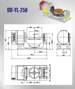 Accesorios para Máquinas Herramienta: Mesa Rotatoria de 5 Ejes (5º Eje) Horizontal y Vertical con Inclinación e Indexación para Tornos - Product Image 3