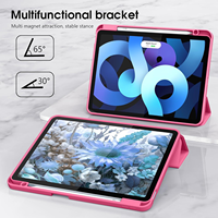 Nouvelle coque de tablette intelligente en cuir TPU à triple pliage pour iPad Air6 11/13 pouces Housses de protection pour iPad Pro 2024