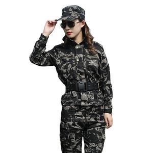 Siyah kamuflaj üniforma Set siyah şahin özel kuvvetler taktik üniforma ünitesi eğitim üniforma - Product Image 1