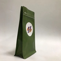 Sacs d'emballage de café en gros avec fermeture éclair 250g 1kg Noir mat PET+PE Recyclables Certifiés CE Taille et impression personnalisables