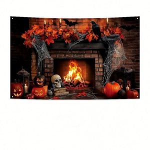 Terrible Backdrop Halloween Outdoor Background for Party <b>Banner</b> Festival Decoration Supplies Promotion Gift - Product Image 3