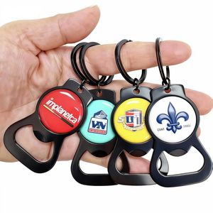 핫 셀링 맞춤형 금속 병따개 열쇠고리, 로고 디자인 고급 프로모션 맥주 병따개 키체인 - Product Image 1