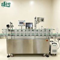 Unité intégrée de marquage laser pour convoyeur de bouteilles, fabriquée par une usine de machines de marquage laser, pour le marquage de codes QR sur les bouteilles en HDPE et en aluminium