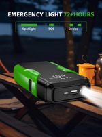 Démarreur de batterie de voiture multifonction haute qualité 600A ultra-sûr 6400 mAh avec lampe intégrée