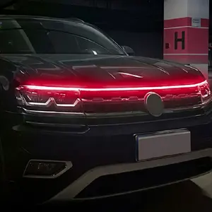 Lampu LED Mobil Upgrade 2023 Strip Kap Mobil Eksterior Lampu Berjalan Siang Hari Lampu Fleksibel Lampu Tahan Air