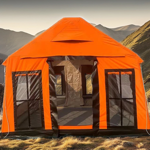 9 Mét Vuông Cam ngoài trời <span class=keywords><strong>Inflatable</strong></span> glamping lều không thấm nước di động Oxford vải nơi trú ẩn cho 3-4 người - Product Image 6