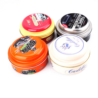 Boîte en fer blanc ronde pour cire de voiture, conteneur en fer blanc multi-tailles pour l'emballage de cire à chaussures et de produits d'entretien automobile, impression de logo personnalisée, OEM