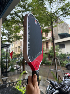 Raquette de pickleball EAVX Advanced Gen 4 sans bordure, construction en titane thermoformé, noyau en nid d'abeille en bois de peuplier, puissance et contrôle du spin - Product Image 1