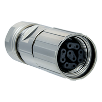 Accessoires de connecteurs rapides M12, M23, M40, connecteurs circulaires en aluminium pour profilés, 4, 6, 8, 12 broches