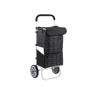 Carrello della spesa pieghevole personalizzato con logo, borsa trolley portatile - Product Image 4