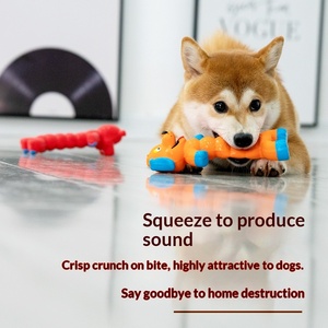 Juguetes chirriantes para perros, resistentes <span class=keywords><strong>a</strong></span> las mordidas, limpieza <span class=keywords><strong>de</strong></span> dientes molares, juguete <span class=keywords><strong>de</strong></span> látex natural para perros pequeños y medianos - Product Image 4