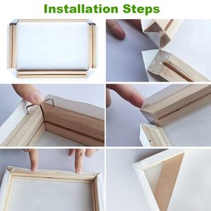 <strong>12</strong> <strong>X</strong> <strong>16</strong> Inch Wooden Canvas <strong>Frame</strong> Install Easily Gallery Wrap Oil <strong>Frame</strong> Kits Solid Wood Photo <strong>Frame</strong> - Product Image 5