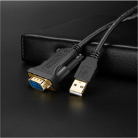 Cable Convertidor Serial USB 2.0 Macho a RS232 Hembra DB9 de Alta Calidad 2026 Nuevo 2025
