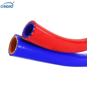 Tuyau droit en silicone de chauffage flexible de tuyau d'air d'eau de refroidissement tressé pour automobile en gros