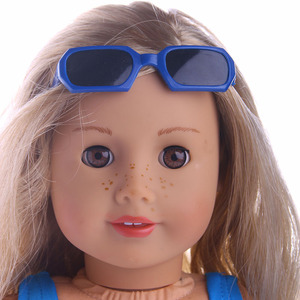 Neu eingetroffen: Modische, meistverkaufte, hochwertige 18-Zoll-Amerikanische Mädchenpuppe, Reborn-Puppe, Sonnenbrille für Puppen - Product Image 5