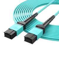 Cable de Fibra Óptica OEM ODM de 8, 12, 16 y 24 Hilos, MPO Hembra a MPO Hembra, OM3 OM4, para Redes de Centros de Datos