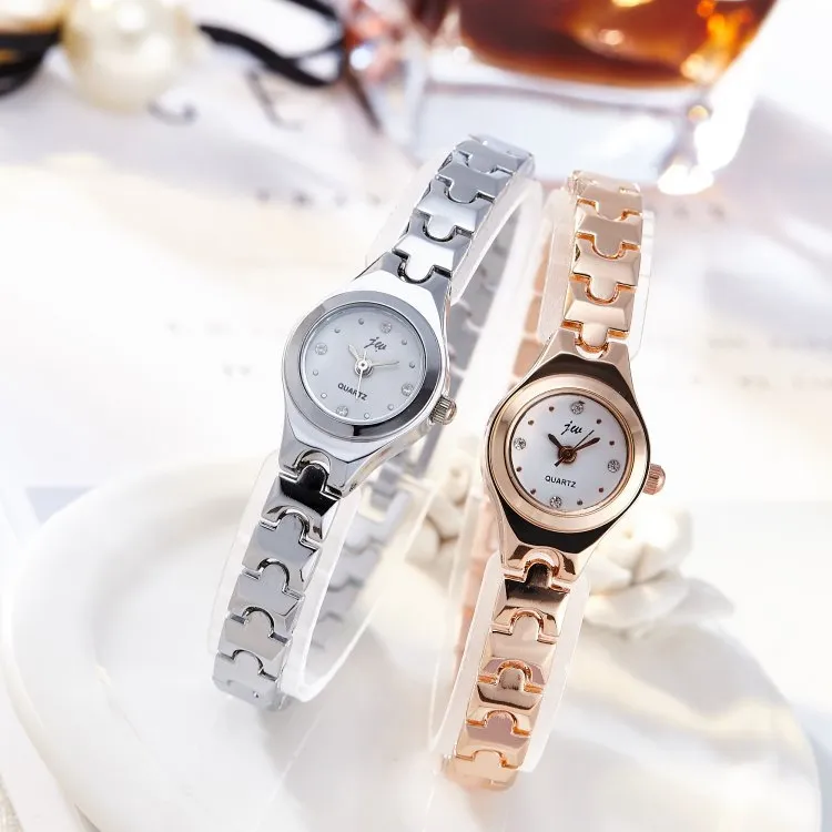Розовое золото кварцевые часы женские часы роскошные фирменные часы для девушек из нержавеющей стали, браслет часы женские модельные женские туфли со стразами наручные часы