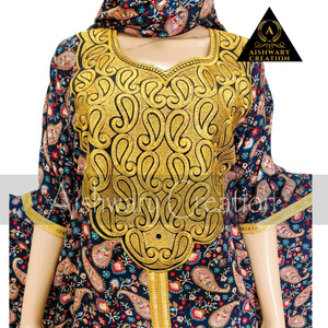 Women's Modest Prayer Abaya <b>Kaftan</b> with Hijab Scarf – Dubai Turkish Style Long Muslim Prayer Dress for Middle East Fashion - Product Image 3