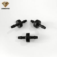 JU PP corps en ligne clapet anti-retour unidirectionnel eau/gaz hydraulique plastique anti-retour diaphragme FKM décharge basse pression 6mmID tube