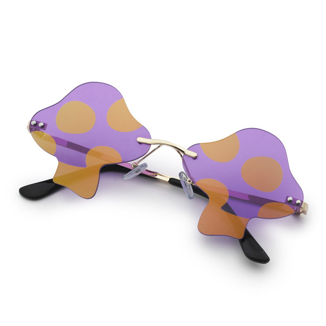 VIFF HM21430 Fancy Mushroom Rimless Sun Glasses Sunglasses