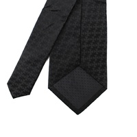 Cravate en Soie Tissée Unie 100% Soie pour Homme, Vente en Gros Chine, Logo Personnalisé Franc-Maçon, Cravates Noires