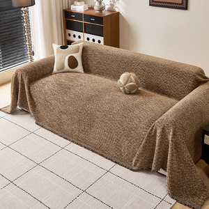 Chenille <b>Sofa</b> <b>Cover</b> Solid Color 145-185Cm Non-Slip Modern Style <b>Sofa</b> Slipcover <b>For</b> General <b>Sofas</b> Summer 2026 - Product Image 4