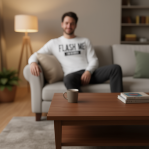 T-shirt a maniche lunghe con stampa divertente 'Flash Me I'm Bored Boob Joke', idea regalo promozionale accattivante - Product Image 2