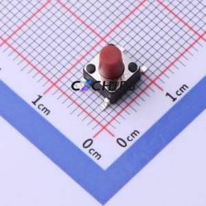 TS-1102SD-A-H-R Tactile Switch SMD-4P,6x6mm Switch ( Operating Force: 1N )( Switch Length: 6mm )( Switch Width: 6mm ) - Product Image 1
