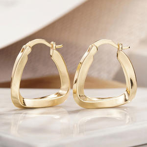 Orecchini a Cerchio TOM in Lega di Zinco, Classici Unisex, 14mm - Product Image 4