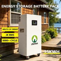Station d'alimentation portable à batterie LiFePO4 51,2 V 10 kWh 15 kWh 18 kWh à poussée manuelle pour énergie renouvelable et sauvegarde domestique