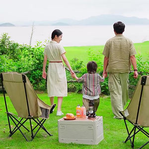 للبيع بالجملة للتخييم في الهواء الطلق قابل للطي محمول للتنقل والتنزهي من الحديد عالي الظهر لصيد السمك من مصنع Backpacking - Product Image 4