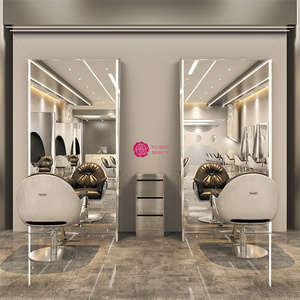 Yicheng Beauty, el Último Espejo de Salón Elegante de Doble Cara Plateado, Estación de Espejo para Peluquería con Alta Calidad y Precio Económico - Product Image 6