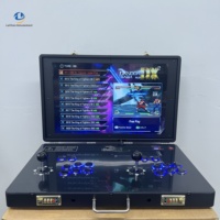 Nouvelle console de jeu portable pliable Pandora 2026 pour 2 joueurs avec joystick, écran 21 pouces, machine d'arcade tout-en-un à écran rabattable pour bureau