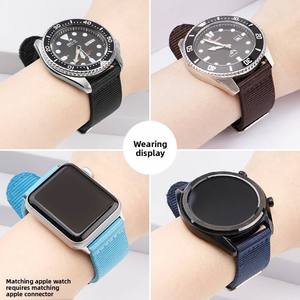 Factory Wholesale Nylon Watch <b>Strap</b> for 18mm 20mm 22mm 24mm Universal Pin Buckle Scratch-resistant Watch Band - Product Image 2