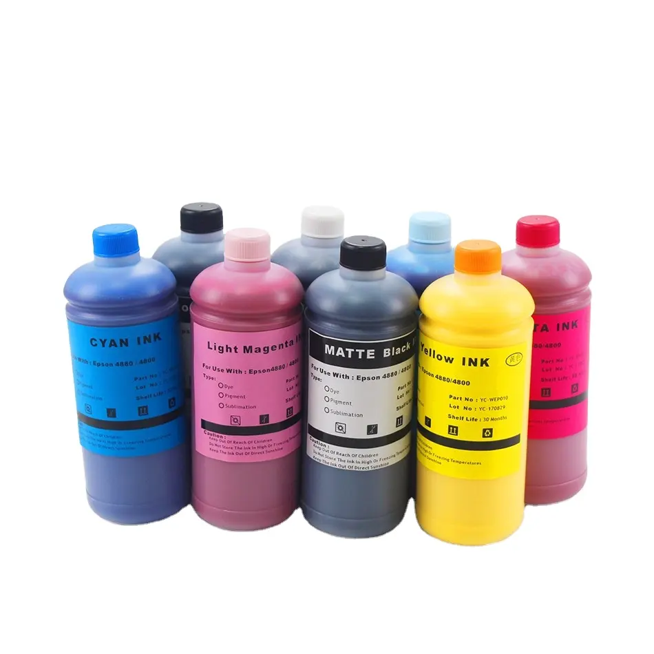 Bulk Ink de alta Qualidade Para Epson Ultrachrome Hdr K3 Recarregáveis Tinta Pigmentada Vivas Para Epson 4800 Tinta Pigmentada