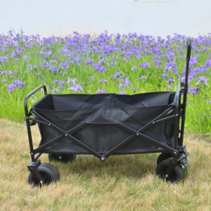 Vagoneta Plegable para Campamento Familiar, Carrito Utilitario Plegable de Gran Capacidad, Vagoneta Portátil Resistente para Playa y Picnic - Product Image 2