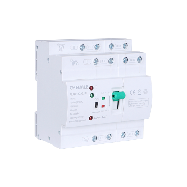 NLQ1-80AE/4P Dual Power Transfer Switch Multi Functional Automatic Transfer Switch Single Phase Transfer Switch
