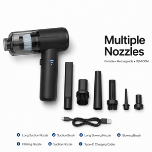 <b>Portable</b> Cordless Car <b>Vacuum</b> Cleaner 4000Pa Handheld <b>Vacuum</b> Air Duster 2 in 1 Mini <b>Vacuum</b> Cleaner Rechargeable OEM ODM CE RoHS F - Product Image 4