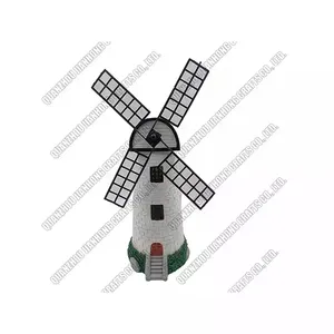 Hot Sale 3D Vintage Resin Holland Windmill Ornaments Polyresin Antique Windmill Model Display Collectible Statues