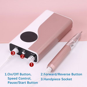 2025 nouveauté 65W sans noyau professionnel électrique perceuse à ongles haute vitesse 35000 tr/min sans fil professionnel fournisseur d'ongles - Product Image 5