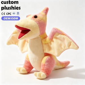Nouveauté : Peluche Pterodactyle Rose et Jaune Dégradé Mignonne, Jouet en Peluche <span class=keywords><strong>Dinosaure</strong></span> Volant Doux avec Grandes Ailes, Idéal pour un Cadeau - Product Image 2
