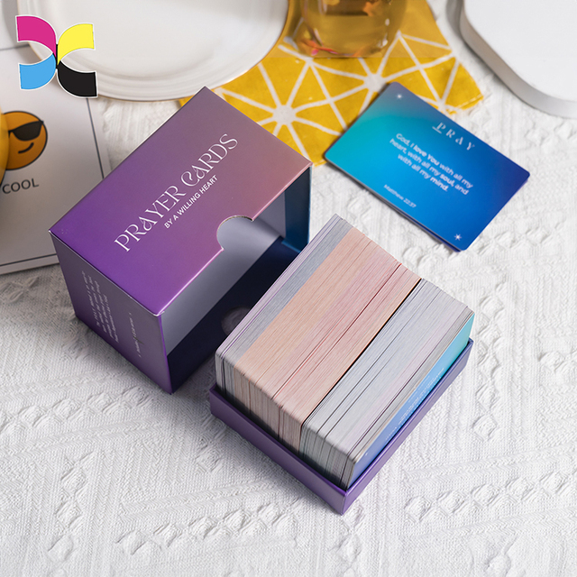 Factory Oem Printing Different Type of Box Positive Affirmations Deck Talking Flash Cards
