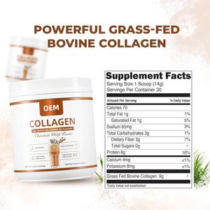 Suplementos de Péptidos de Colágeno para Adultos de Marca Privada OEM en Polvo para el Cabello, la Piel, las Uñas y las Articulaciones, Sabor Chocolate, 420 g - Product Image 5