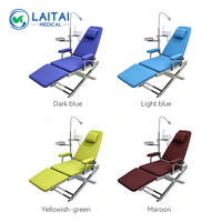 Nouvelle arrivée : fauteuil dentaire pliable en acier, unité dentaire portable multifonctionnelle, fauteuil dentaire médical portable