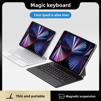 Penutup Pelindung Keyboard Ajaib Nirkabel dengan Suspensi Magnetik untuk Laptop iPad Air6/12.9/10.9