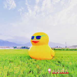 Canard géant gonflable en caoutchouc jaune, équipement de jeu d'amusement, canard jaune fixe à l'eau, personnage de dessin animé pour promotion - Product Image 4