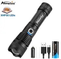 Alonefire - High Powerful LED Zoom Flashlight, Bright Light