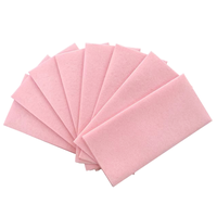 Tissu rose en papier de soie avec logo personnalisé comme des serviettes avec poche à couverts pour restaurant